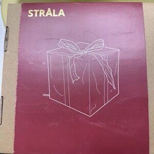 IKEA Strala Christmas Lamp + Bulb, Gift Box Home Decor, Indoor, 11x11", NEW!